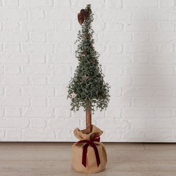 ΔΕΝΤΡΑΚΙ ΣΕ ΒΑΣΗ ΠΟΥΓΚΙ Tresella ,H 87cm,W 23cm,L 30cm ΠΡΑΣΙΝΟ GLITTER ΚΟΥΚΟΥΝΑΡΙ ΞΥΛΙΝΑ ΑΣΤΕΡΙΑ ΚΟΚ.ΦΙΟΓΚΟΣ