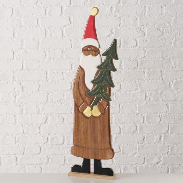 ΦΙΓΟΥΡΑ ΑΙ ΒΑΣΙΛΗΣ Noelani Η 80cm,L 22,4cm,W 6,2cm ΚΑΦΕ ΣΕ ΒΑΣΗ ΜΕ ΔΕΝΤΡΟ polyresin