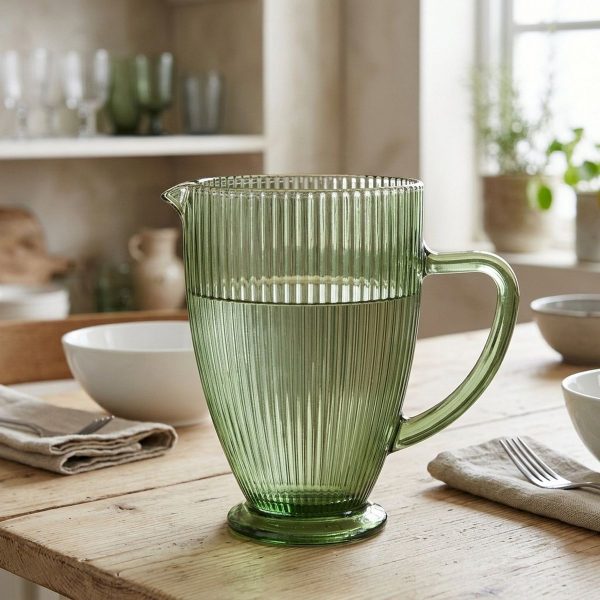 ΚΑΝΑΤΑ Rigano H 18,5cm,L 20cm 1000 ml ΠΡΑΣΙΝΗ ΓΥΑΛΙΝΗ