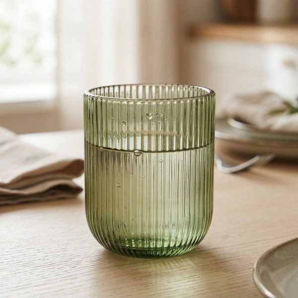 ΠΟΤΗΡΙ ΝΕΡΟΥ Rigano H 16cm,D 9cm ΓΥΑΛΙ ΠΡΑΣΙΝΟ ΜΕ ΠΟΔΙ Dishwasher proof