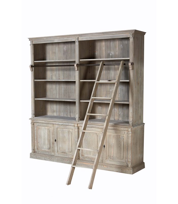 ΒΙΒΛΙΟΘΗΚΗ 220X50X227 CM VIEUX BROSSE ΜΕ ΣΚΑΛΑ
