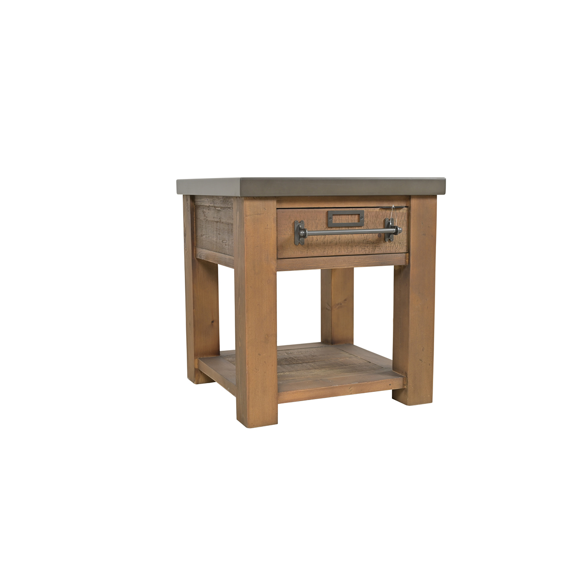ΤΡΑΠΕΖΙ ΒΟΗΘΗΤΙΚΟ ΜΕΤΑΛΛΙΚΟ TOP ΠΕΥΚΟ 56Χ56Χ60cm