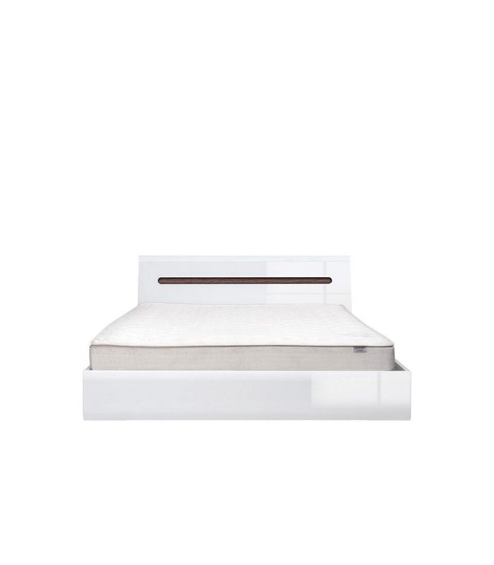 ΚΡΕΒΑΤΙ 160 165/35-86/214cm NEW YORK 023 ΛΕΥΚΟ ΓΥΑΛΙΣΤΕΡΟ / WENGE MAGIC ΜΕΛΑΜΙΝΗ (ΠΕΡΙΛΑΜΒΑΝΕΤΑΙ ΟΔΗΓΟΣ ΣΥΝΑΡΜΟΛΟΓΗΣΗΣ)