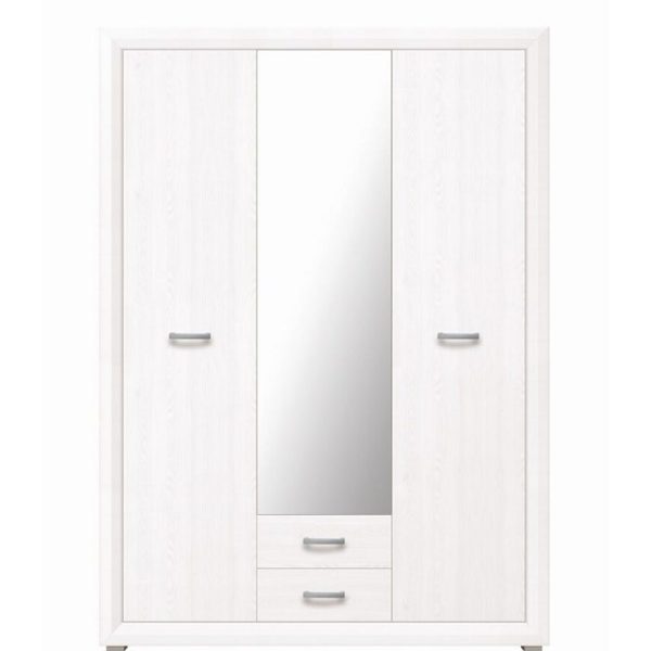 ΝΤΟΥΛΑΠΑ ΤΡΙΦΥΛΛΗ ΜΕ ΚΑΘΡΕΠΤΗ 151,50/211,50/60,50cm MILANO 019  janny/stone oak ΜΕΛΑΜΙΝΗ (ΠΕΡΙΛΑΜΒΑΝΕΤΑΙ ΟΔΗΓΟΣ ΣΥΝΑΡΜΟΛΟΓΗΣΗΣ)