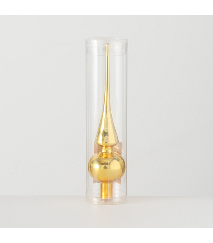 ΚΟΡΥΦΗ ΔΕΝΤΡΟΥ ΧΡΥΣΗ ΓΥΑΛΙΝΗ H25cm glass laquered