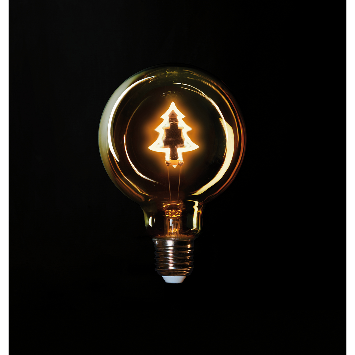 ΛΑΜΠΑ LED RETRO BULB WITH TREE 95X135MM 2W-1800K AMBER FINISH / E27 FITTING / NON-DIMMABLE / COLOURBOX
