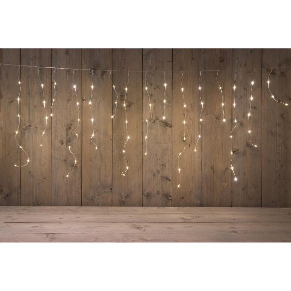 ΦΩΤΑΚΙΑ ΚΟΥΡΤΙΝΑ ICICLE  360LED/720X70CM ΘΕΡΜΟ ΛΕΥΚΟ - 5M ΚΑΛΩΔΙΟ ΔΙΑΦΑΝΕΣ - 72 STRINGS 3/5/7/3/5/7 - 4.5V/IP44 ΜΕΤΑΣΧΗΜ