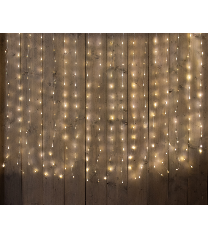 ΦΩΤΑΚΙΑ ΚΟΥΡΤΙΝΑ 280L/200X140CM LED ΘΕΡΜΟ ΛΕΥΚΟ 20 STRINGS - 5M ΚΑΛΩΔΙΟ ΔΙΑΦΑΝΕΣ - 4.5V/IP44 ΜΕΤΑΣΧΗΜΑΤΙΣΤΗΣ 3.6VA ON /