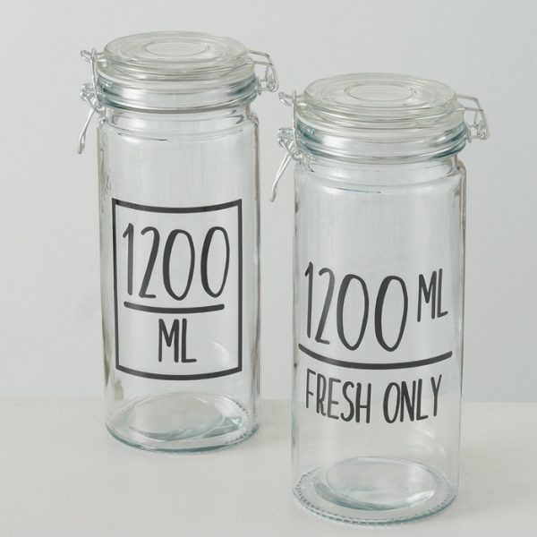 ΔΟΧΕΙΟ ΑΠΟΘΗΚΕΥΣΗΣ ΜΕ ΚΛΙΠ 2/ass Milly  1.200ml H25cm D10cm