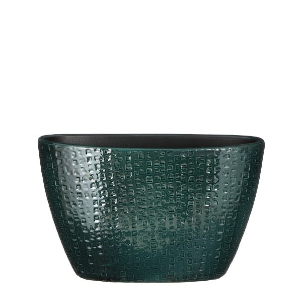 ΚΑΣΠΩ ΟΒΑΛ ΣΤΕΝΟ ΠΡΑΣΙΝΟ Floyd ΚΕΡΑΜΙΚΟ - l45 w16 h27cm