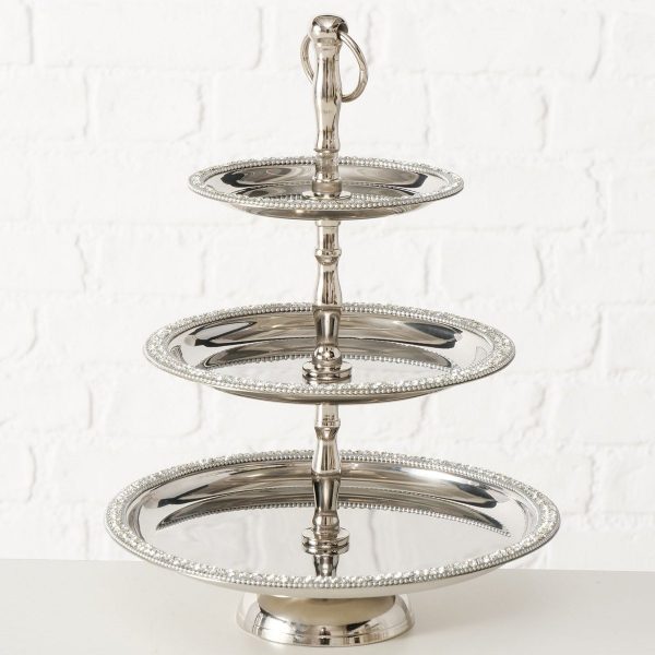 ΔΙΣΚΟΣ 3πλος Brilli H34cm D25cm ΑΣΗΜΙ Stainless steel nickle