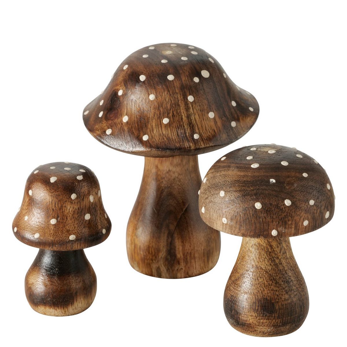 ΜΑΝΙΤΑΡΙ SET/3 Pucky Η 7cm-9cm-12 cm D 5 cm-6 cm-9 cm ΚΑΦΕ ΞΥΛΙΝΟ ΠΟΥΑ Mango