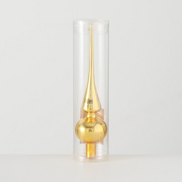 ΚΟΡΥΦΗ ΔΕΝΔΡΟΥ ΧΡΥΣΗ ΓΥΑΛΙΝΗ H25cm glass laquered