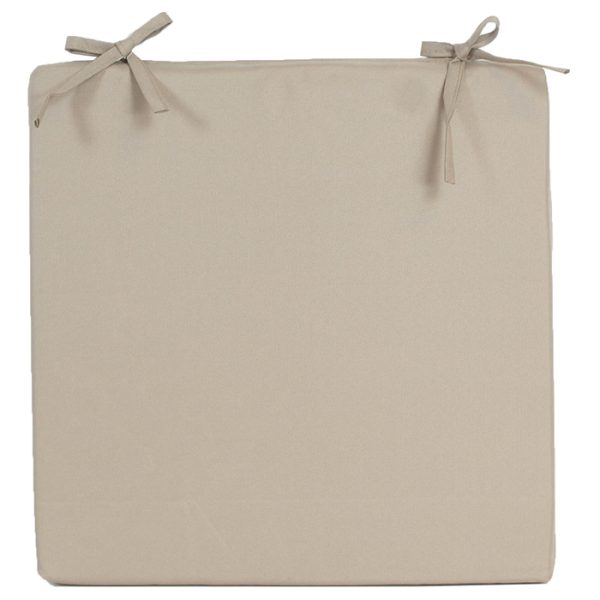 ΜΑΞΙΛΑΡΙ ΚΑΡΕΚΛΑΣ 40X40CM ΜΠΕΖ ΕΞΩΤΕΡ ΧΩΡΟΥ 300GR ΜΕ ΦΕΡΜΟΥΑΡ POLYESTER, WATER - SUN RESISTANT