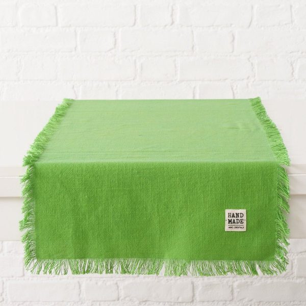 ΤΡΑΒΕΡΣΑ Lenea ΑΝ.ΠΡΑΣΙΝΟ 140Χ40cm Cotton