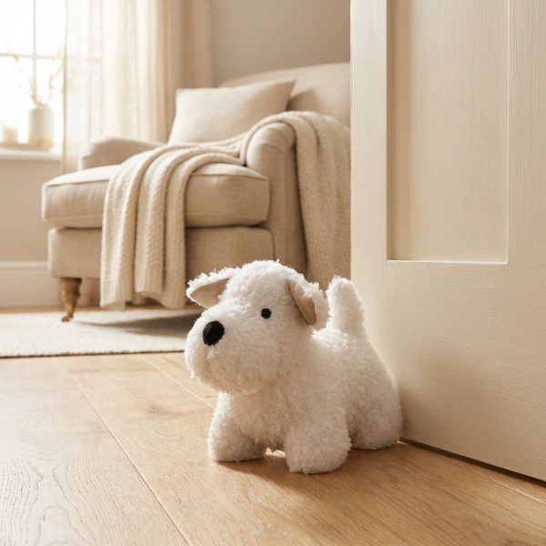 ΣΤΟΠ ΠΟΡΤΑΣ Frankie H17 cm,W 13cm ,L 27 cm ΣΚΥΛΟΣ ΛΕΥΚΟΣ