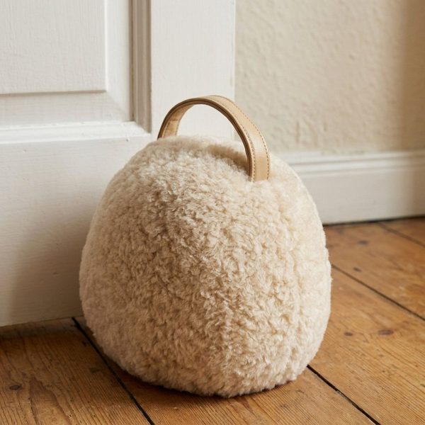 ΣΤΟΠ ΠΟΡΤΑΣ Shauny Η 22cm,W 17cm,L 19cm ΕΚΡΟΥ ΜΕ ΛΑΒΗ ΔΕΡΜΑΤΙΝΗΣ ΥΦΗ ΠΡΟΒΑΤΑΚΙ