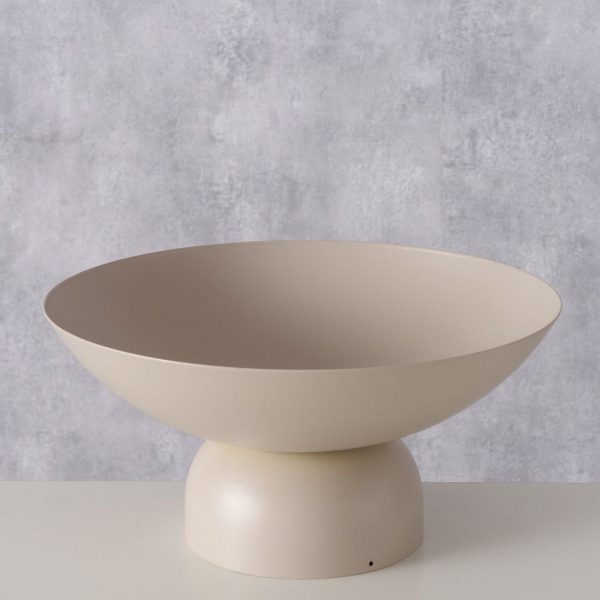 ΜΠΟΛ ΜΕ ΠΟΔΙ Pamela D 25,30cm,H 12,5cm ΜΠΕΖ ΜΕΤΑΛΛΙΚΟ