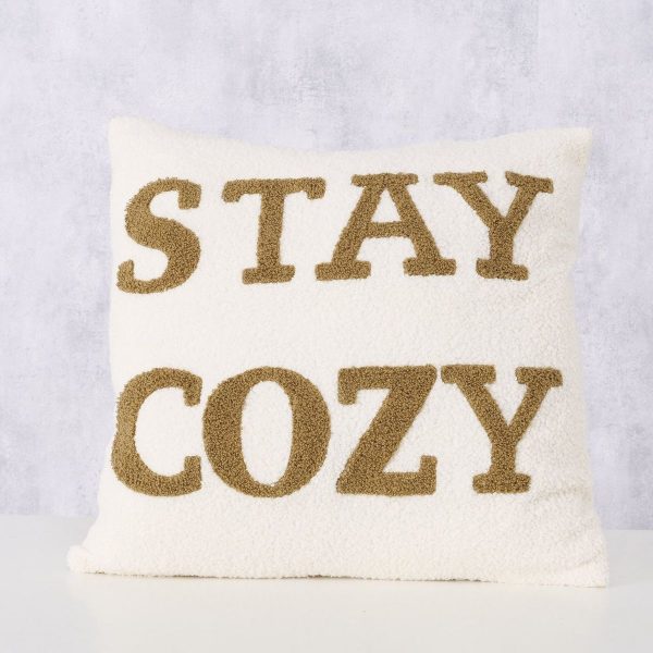 ΜΑΞΙΛΑΡΙ Cozy 45Χ45 cm ΛΕΥΚΟ ΜΠΕΖ STAY COZY