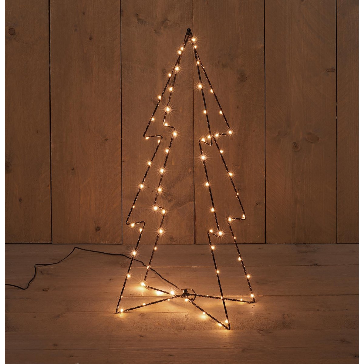 ΔΕΝΤΡΟ ΕΞΩΤ ΧΩΡΟΥ 3D 72CM 60LED ΚΛΑΣΣΙΚΟ ΜΕ ΣΥΡΜΑ ΜΠΡΟΝΖΕ