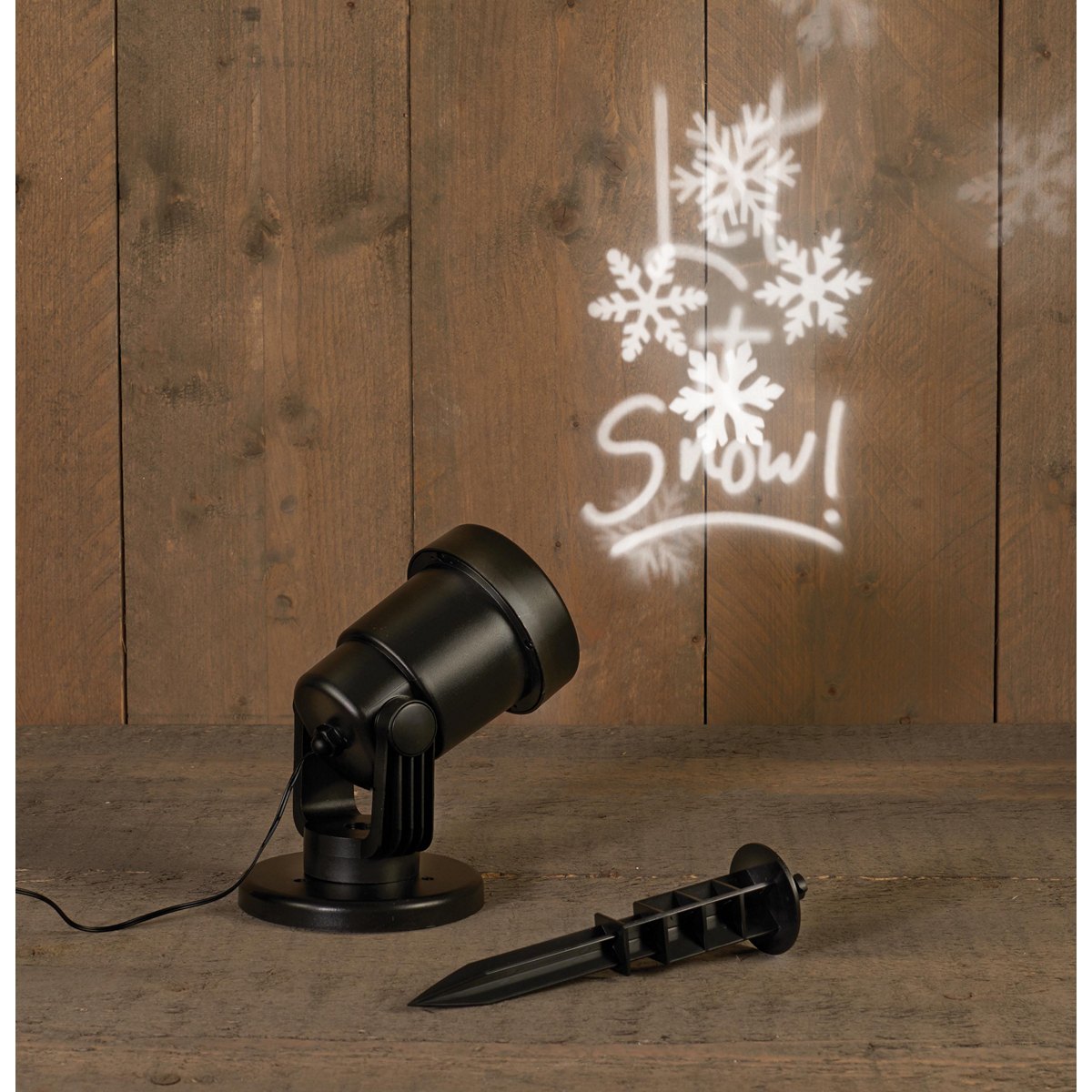 ΠΡΟΤΖΕΚΤΟΡΑΣ 'LET IT SNOW' LED ΕΞΩΤ. ΧΩΡΟΥ ΜΕ STICK ΚΑΙ ΒΑΣΗ / 8-16H TIMER / 4