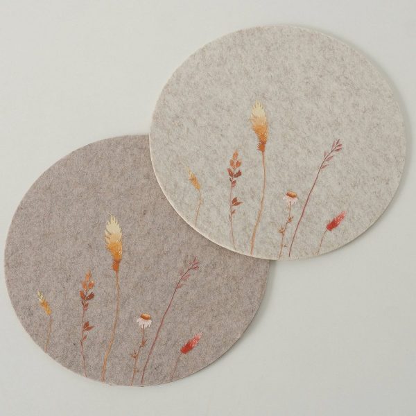 ΣΟΥΠΛΑ 2/ass ΑΝΘΗ ΑΓΡΟΥ ΓΚΡΙ/ΠΟΡΤΟΚΑΛΙ D38cm Kornelia Polyester ΤΣΟΧΑ