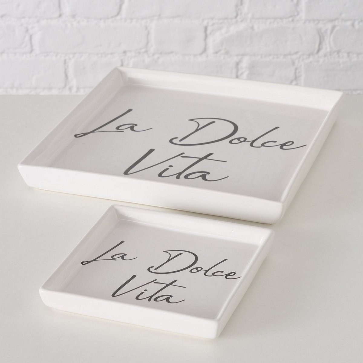 ΔΙΣΚΟΣ Set/2 ΣΧΕΔΙΟ Dolce Vita L 15-25 W15-25 H2-3cm Dishwasher safe