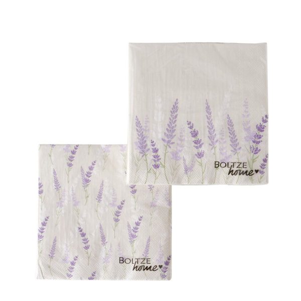 ΧΑΡΤΟΠΕΤΣΕΤΕΣ 2/ass ΣΧΕΔΙΟ Lavander, 20τμχ  Floral, ΧΑΡΤΙ