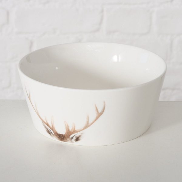 ΜΠΟΛ Aspen ΣΧΕΔΙΟ ΤΑΡΑΝΔΟΣ 500ml H7cm D15cm New Bone ΚΕΡΑΜΙΚΟ