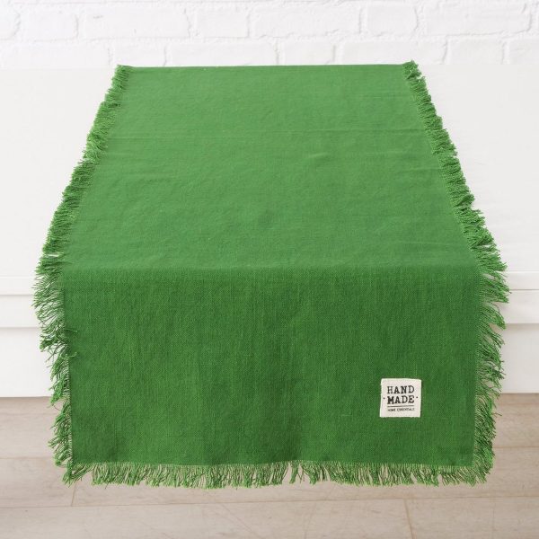 ΤΡΑΒΕΡΣΑ Lenea ΣΚ.ΠΡΑΣΙΝΟ 140Χ40cm Cotton