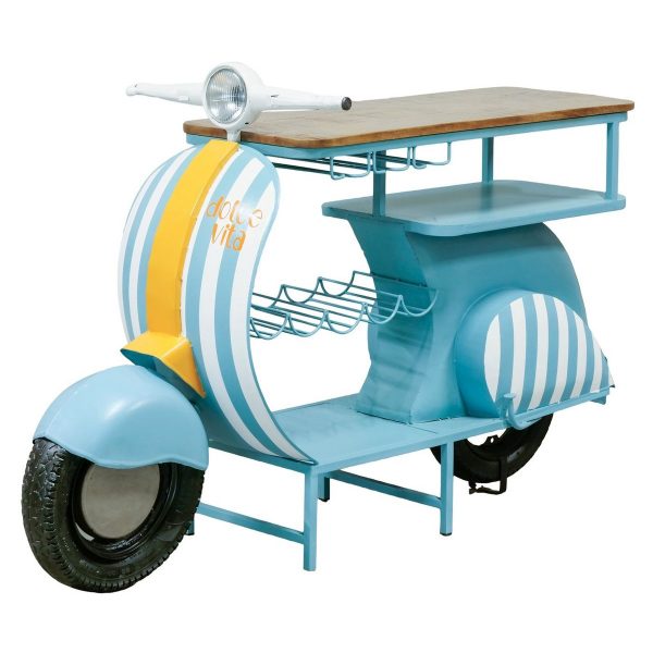 ΜΠΑΡΑΚΙ VESPA Roller ΜΠΛΕ 152Χ51Χ99cm ΜΕΤΑΛΛΟ Mango