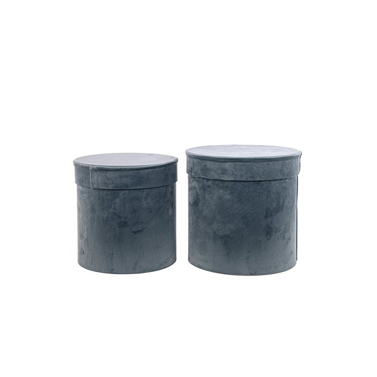 ΚΟΥΤΙ Set/2 ΜΠΛΕ ΒΕΛΟΥΔΟ D26cm H26cm