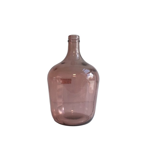 ΒΑΖΟ ΜΠΟΥΚΑΛΙ ΡΟΖ  ΔΙΑΦΑΝΕΣ VETRO LT4 D18 H30cm ΓΥΑΛΙ