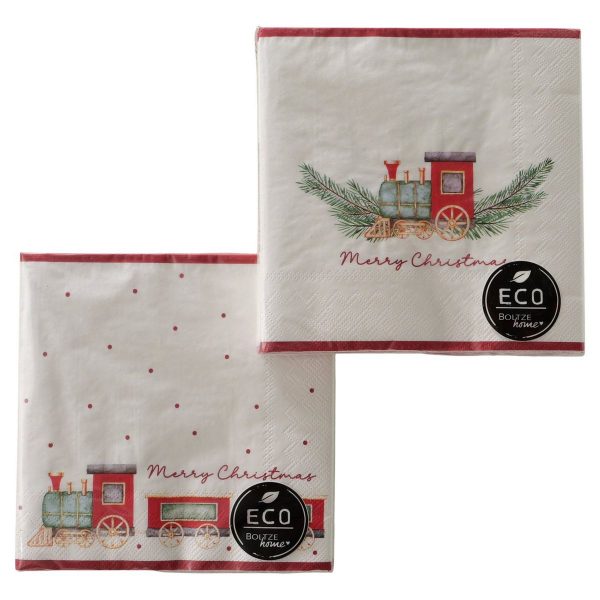 ΧΑΡΤΟΠΕΤΣΕΤΕΣ 2/ASS Cavallo ΣΧΕΔΙΟ ΤΡΕΝΟ MERRY CHRISTMAS 16,50Χ16,50cm