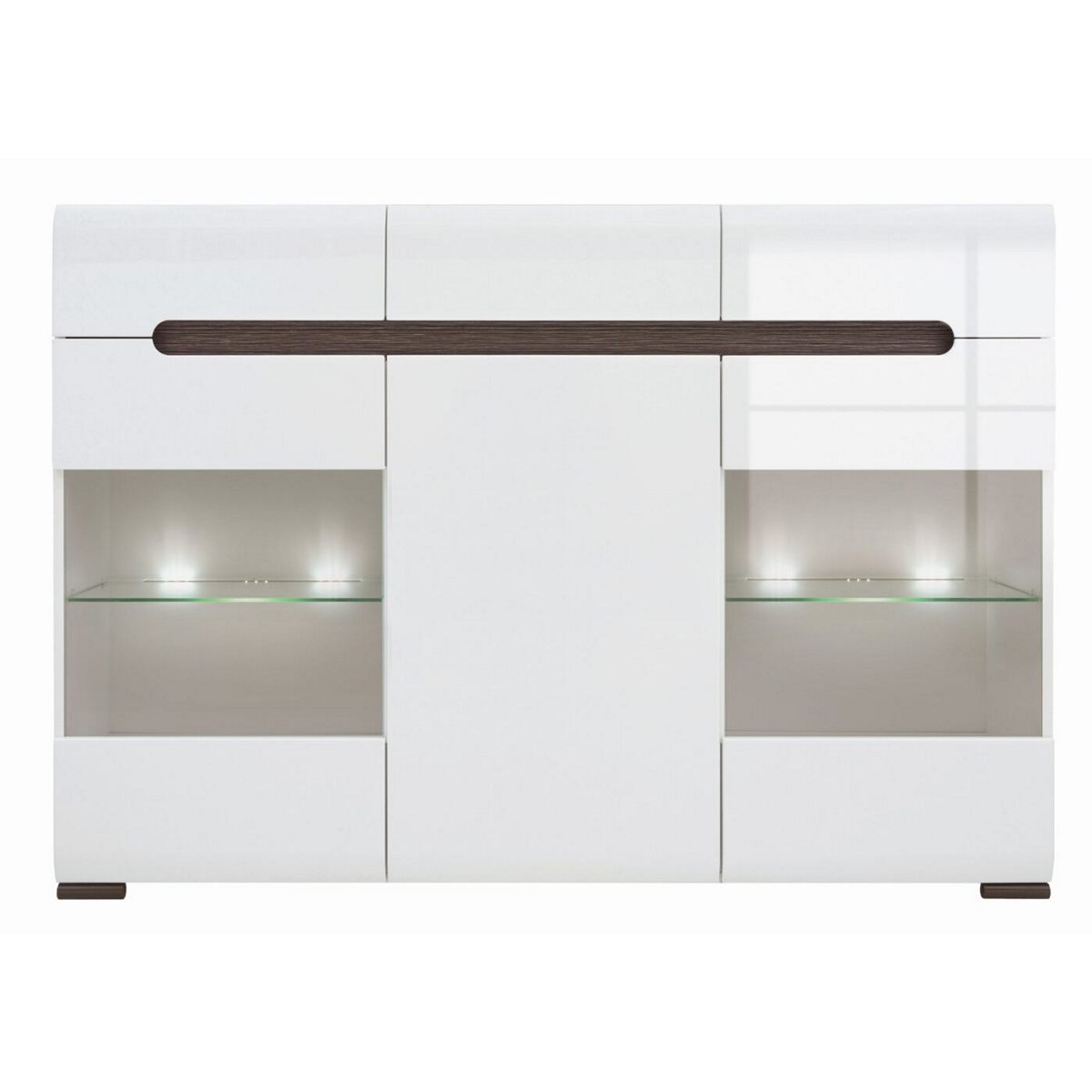 ΒΙΤΡΙΝΑ ΜΕ ΦΩΤΙΣΜΟ 150/104/41cm NEW YORK 013 ΛΕΥΚΟ ΓΥΑΛΙΣΤΕΡΟ / WENGE MAGIC ΜΕΛΑΜΙΝΗ (ΠΕΡΙΛΑΜΒΑΝΕΤΑΙ ΟΔΗΓΟΣ ΣΥΝΑΡΜΟΛΟΓΗΣΗΣ)