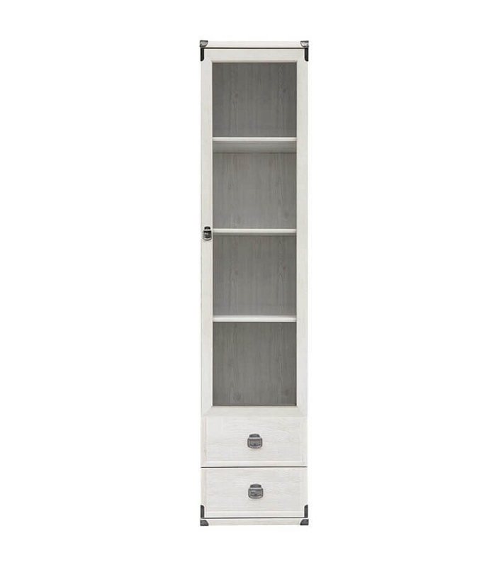 ΡΑΦΙΕΡΑ ΣΤΗΛΗ ΜΕ ΣΥΡΤΑΡΙΑ 50/195/40cm ST.MORITZ 020 arizona pine ΜΕΛΑΜΙΝΗ (ΠΕΡΙΛΑΜΒΑΝΕΤΑΙ ΟΔΗΓΟΣ ΣΥΝΑΡΜΟΛΟΓΗΣΗΣ)