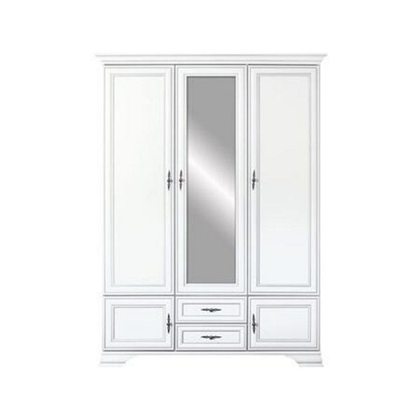 ΝΤΟΥΛΑΠΑ ΤΡΙΦΥΛΛΗ ΜΕ ΚΑΘΡΕΠΤΗ 159,50/225/61cm  PARIS 019 ΛΕΥΚΟ ALPINE ΜΕΛΑΜΙΝΗ (ΠΕΡΙΛΑΜΒΑΝΕΤΑΙ ΟΔΗΓΟΣ ΣΥΝΑΡΜΟΛΟΓΗΣΗΣ)