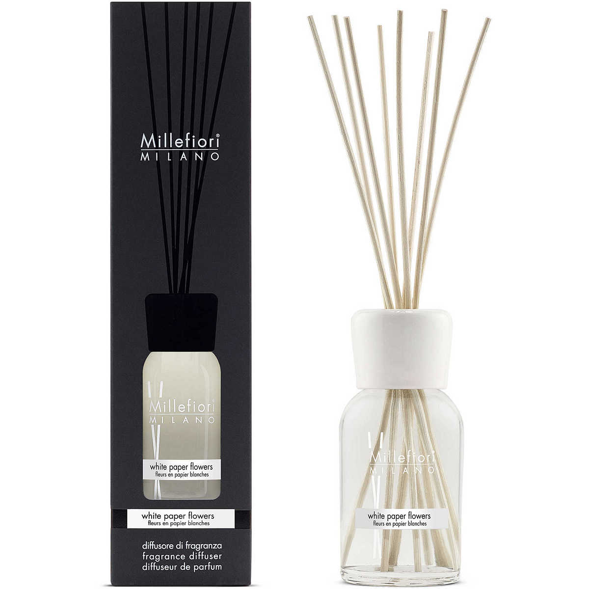 STICK DIFFUSER 250ml WHITE PAPER FLOWERS