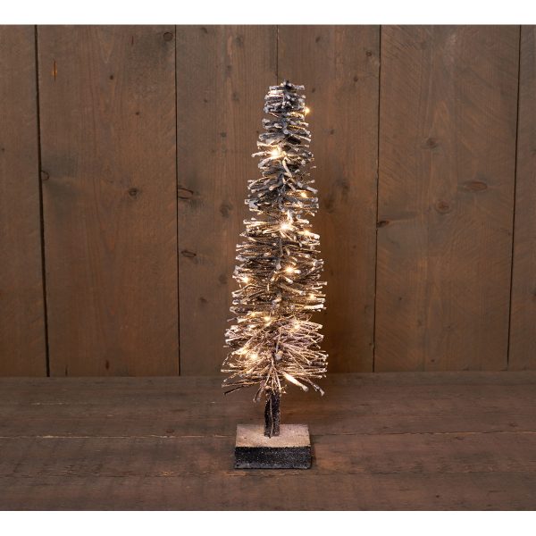 ΔΕΝΤΡΟ ΜΕ ΧΙΟΝΙ  RATTAN 60CM/ 20LED ΘΕΡΜΟ ΛΕΥΚΟ / 2ΧAA  ΜΠΑΤΑΡΙΑΣ