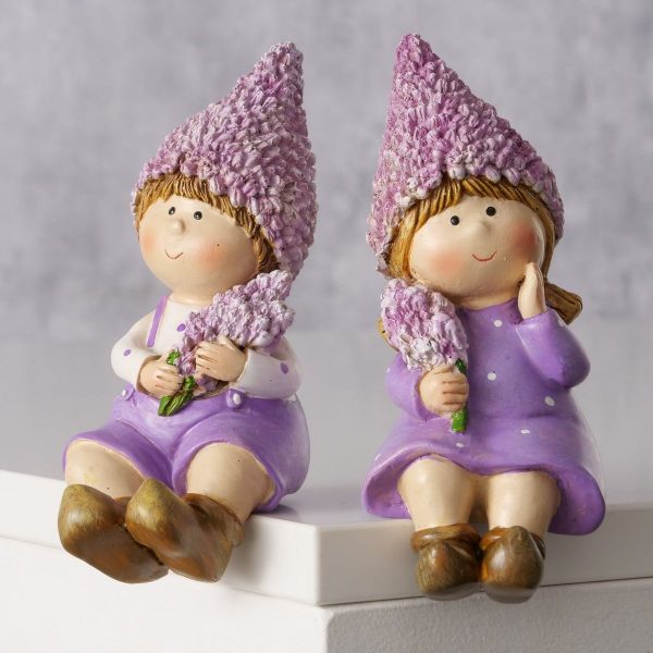 ΠΑΙΔΙ ΛΕΒΑΝΤΑ Lavander, 2/ass ΦΙΓΟΥΡΑ ΚΑΘΙΣΤΟ 7Χ8Χ15cm Polyresin