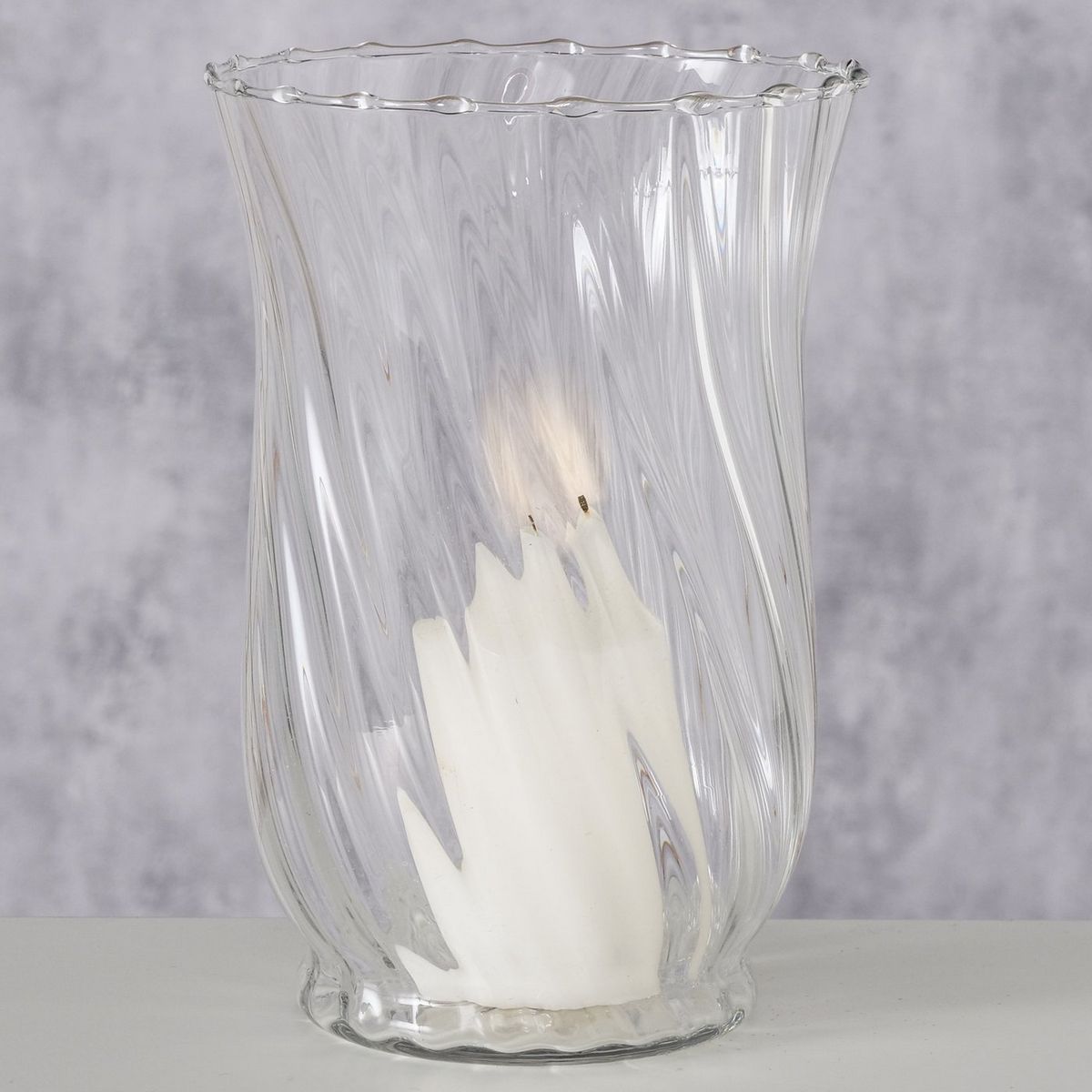 ΒΑΖΟ Louna ΔΙΑΦΑΝΕΣ ΓΥΑΛΙ H20cm D14cm