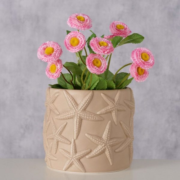 ΚΑΣΠΩ ΜΕ ΑΣΤΕΡΙΕΣ Shana, H14cm, D16cm ΚΕΡΑΜΙΚΟ ΜΠΕΖ