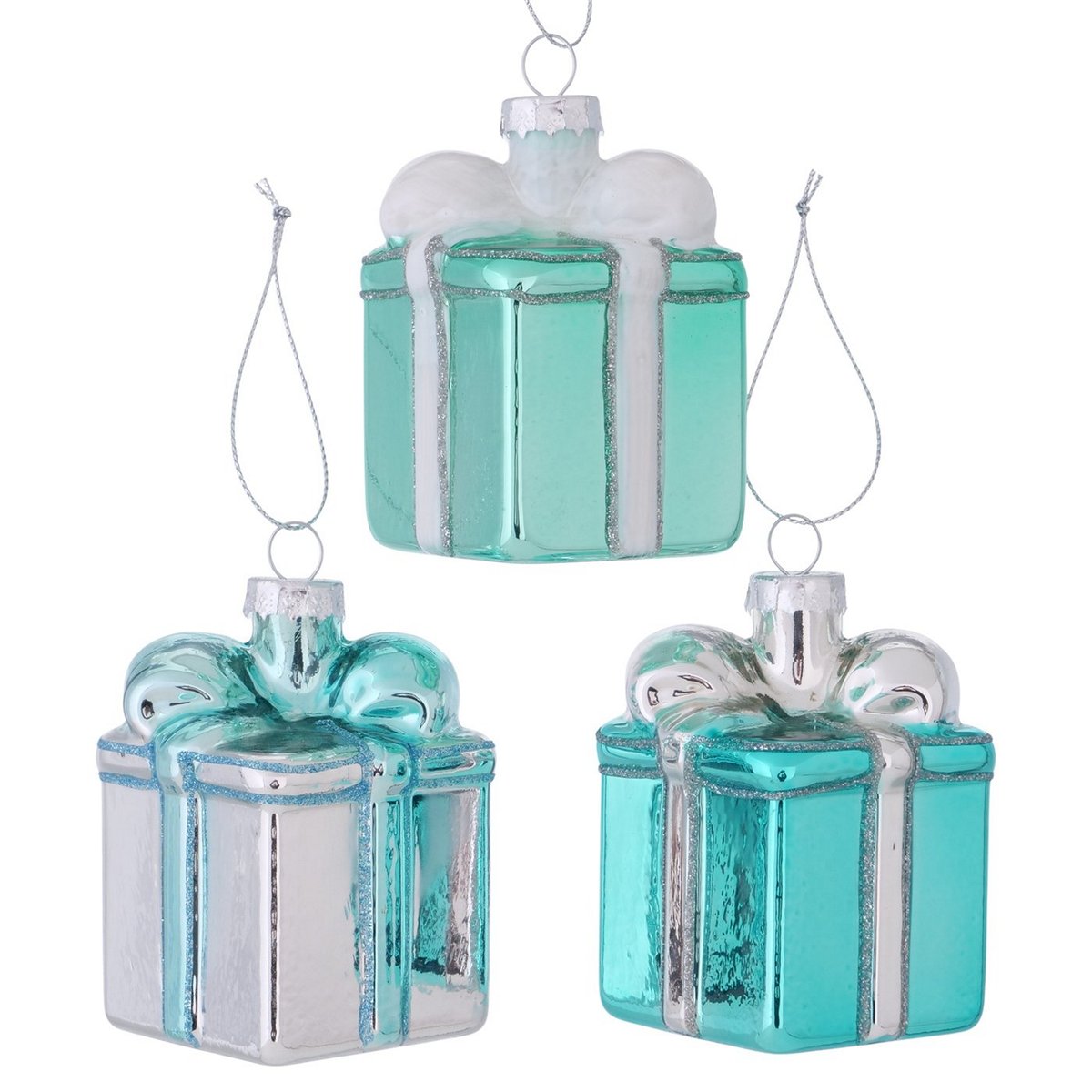 ΣΤΟΛΙΔΙ ΔΩΡΟ Tiffany 3/ass 5X5X9cm Glitter ΤΙΡΚΟΥΑΖ ΓΥΑΛΙ