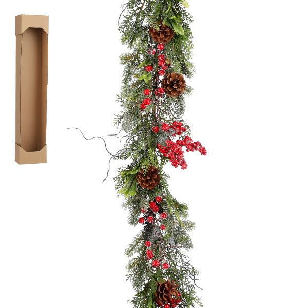 ΓΙΡΛΑΝΤΑ ΠΕΥΚΟ/ΓΚΙ Randell  - L180 w15 h10cm PE (polyethylene)