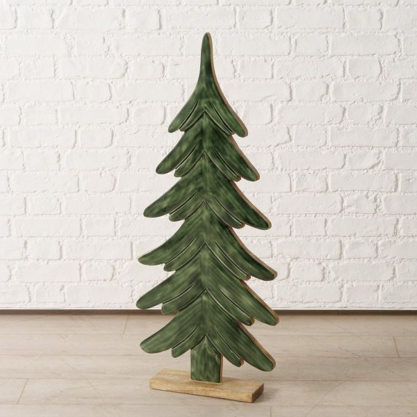 ΔΕΝΤΡΟ ΠΡΑΣΙΝΟ Cemara  L 40CM W 10 cm H 100 cm ΞΥΛΙΝΟ ΣΕ ΒΑΣΗ MANGO
