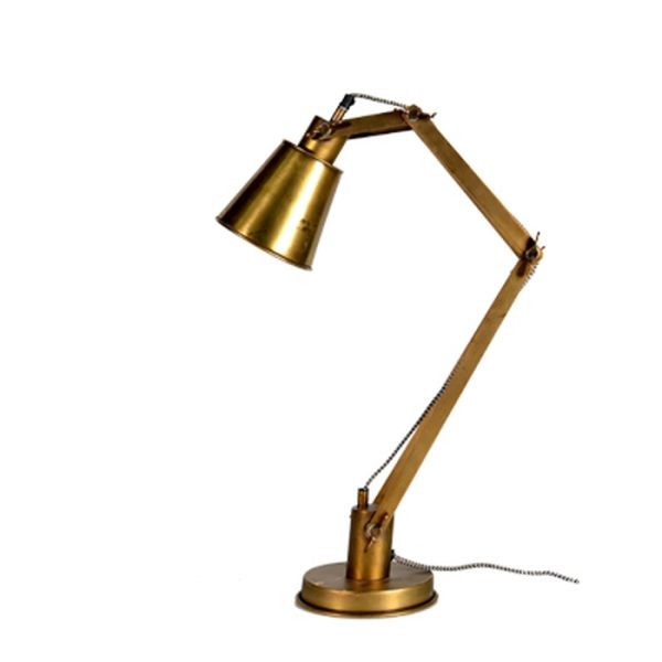 ΛΑΜΠΑ 24X27X27 CM ΜΕΤΑΛΛΙΚΗ ΕΠΙΤΡΑΠΕΖΙΑ BRASS MAT