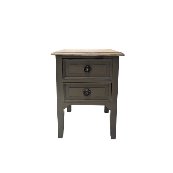 ΚΟΜΟΔΙΝΟ 45X40X61CM 2 ΣΥΡΤΑΡΙΑ TOP VIEUX BROSSE ΒΑΣΗ TOIT DE BRETAGNE