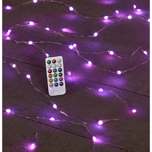 ΦΩΤΑΚΙΑ ΠΟΛΥΧΡΩΜΑRGB 100 LED- ΑΣΗΜΙ ΚΑΛΩΔΙΟ(10M)